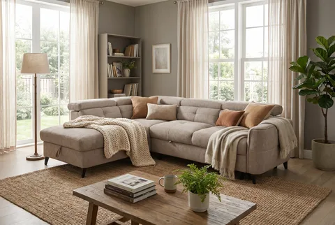 Samantha Corner - Sofa Beige