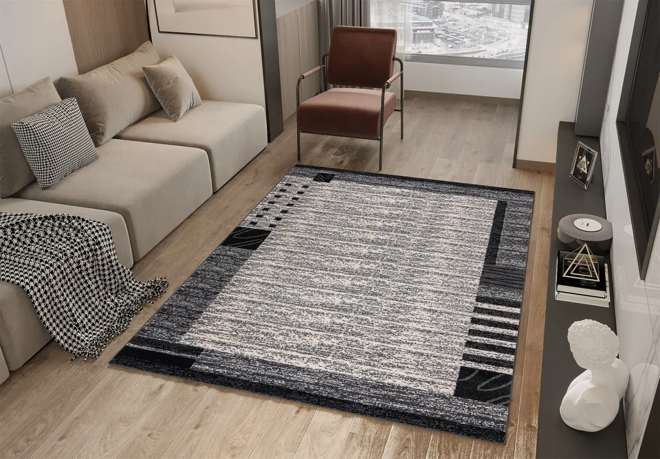 Twist Rug - 160 × 220 cm - Grey T1009
