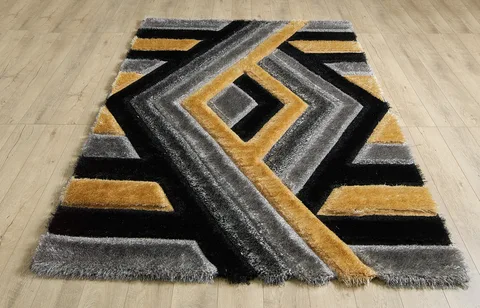Saturn Rug - 120 × 170 cm - Grey Gold