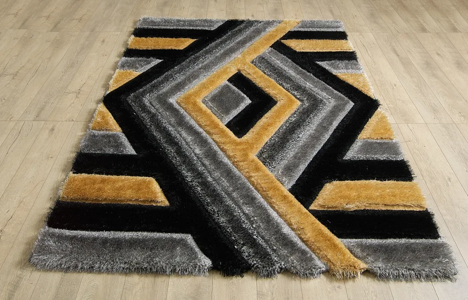 Saturn Rug - 120 × 170 cm - Grey Gold