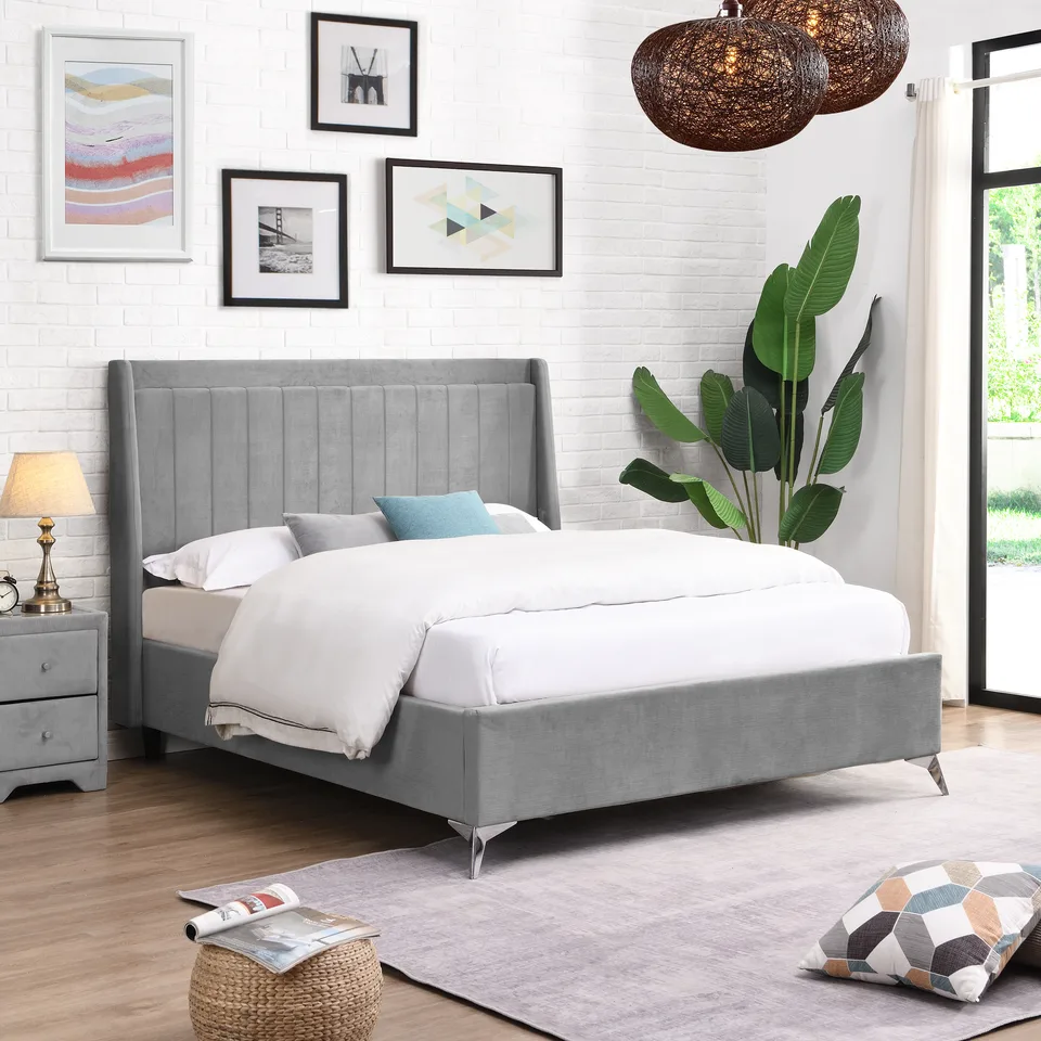Mayo Bed - 4ft 6in, Grey