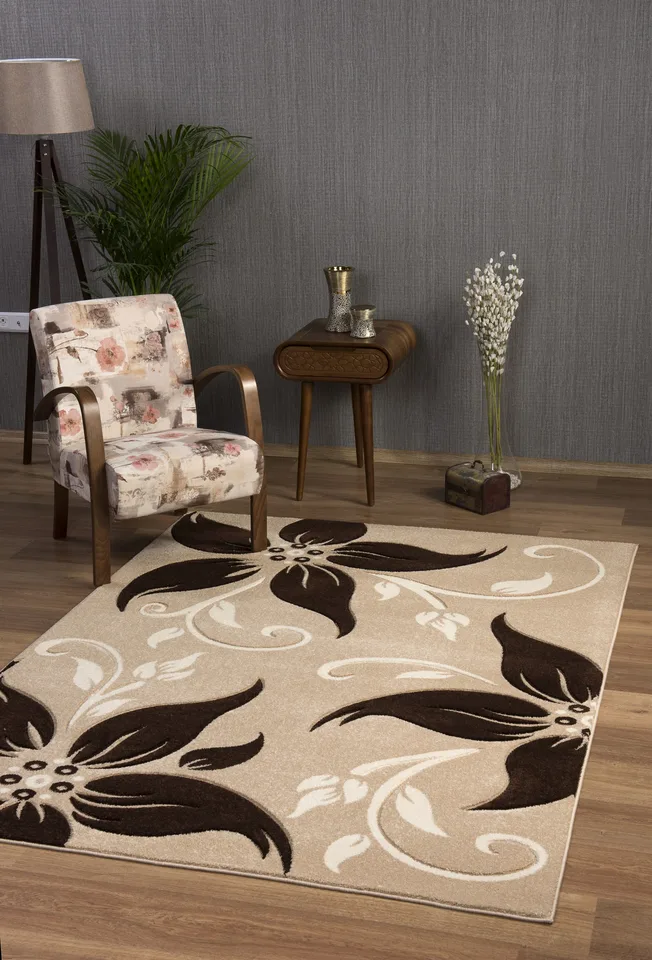 Primrose Rug - 120 × 170 cm - Beige-Brown