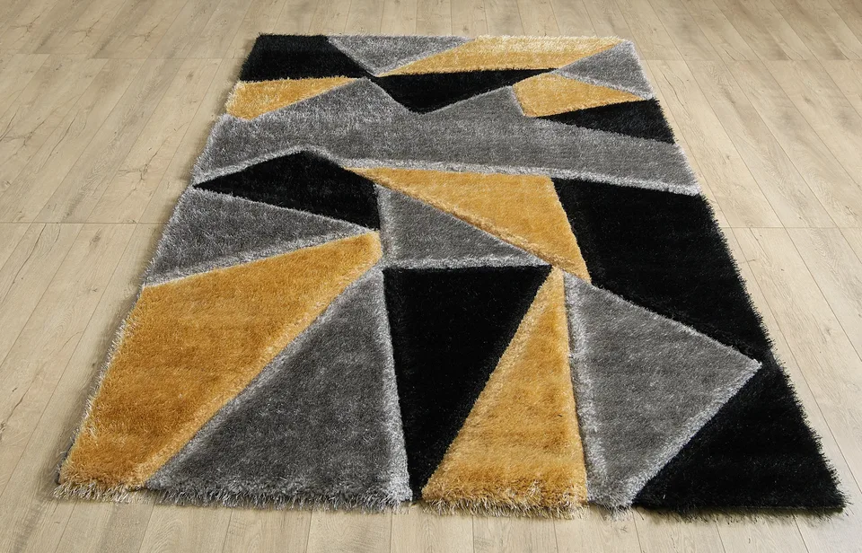 Pluton Rug - 120 × 170 cm - Grey Gold