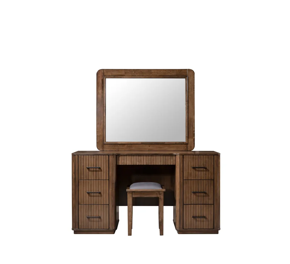 Vienna Dresser, Mirror & Stool - Grey