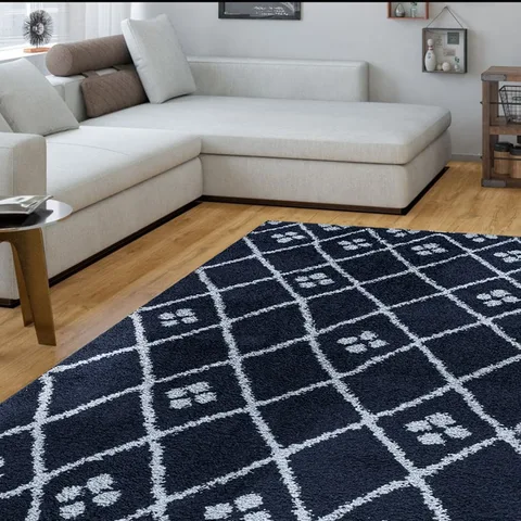 Milo Rug - 80 × 150 cm - Navy 03