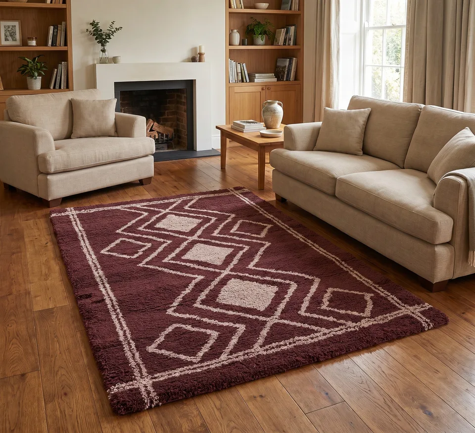 Ashton Rug - 120 × 170 cm - Ivory Orange 01