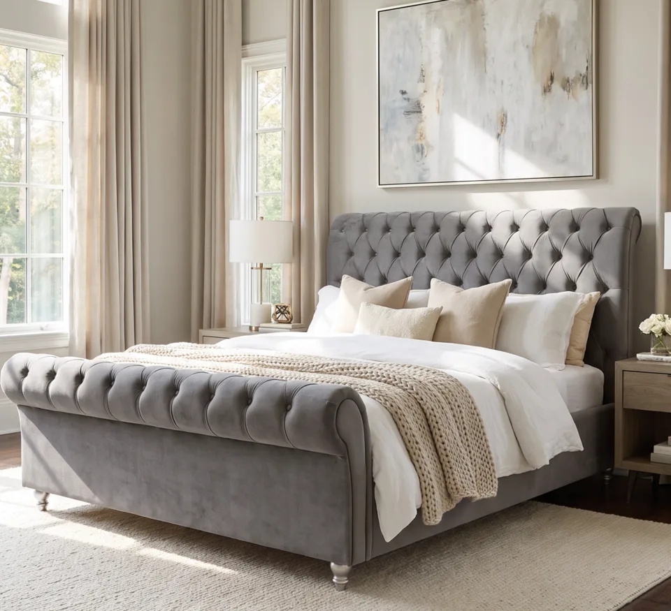 Kilkenny Bed - 5ft, Grey