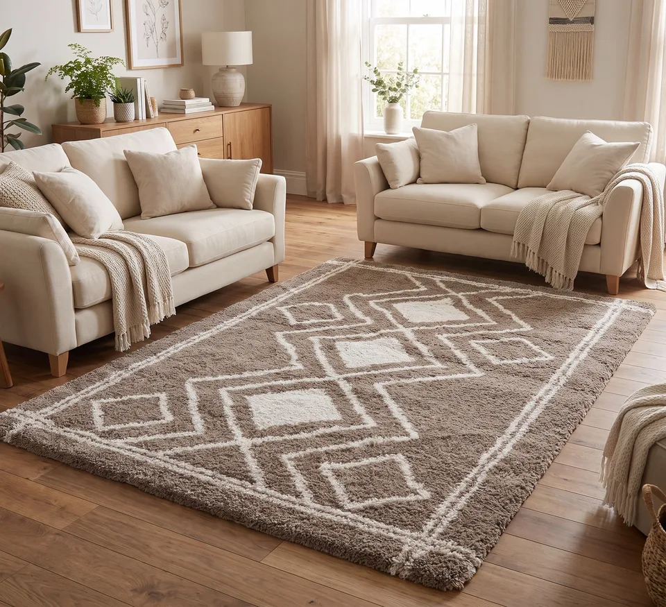 Ashton Rug - 80 × 150 cm - Taupe Beige 02