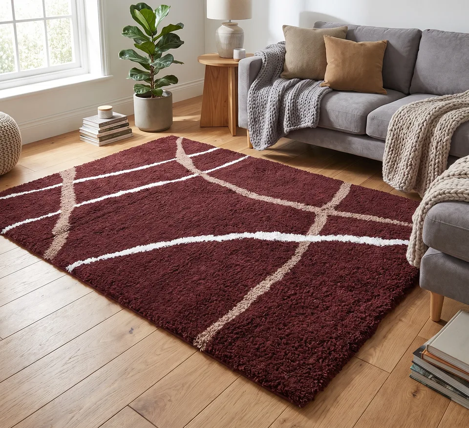 Cruz Rug - 120 × 170 cm - Red 02