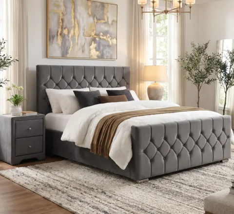 Galway Bed - 4ft, Grey