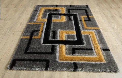 Mercury Rug - 120 × 170 cm - Grey Gold