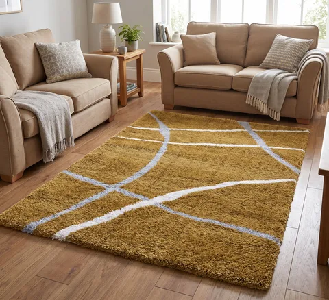 Cruz Rug - 80 × 150 cm - Mustard 06