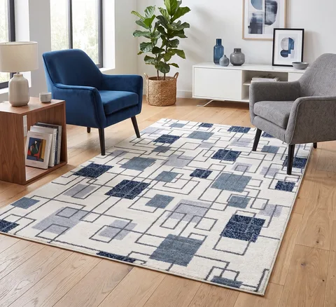 Aspire Rug - 160 × 220 cm - Blue