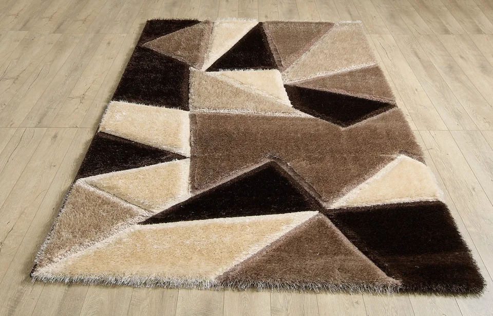 Pluton Rug - 200 × 290 cm - Beige Brown