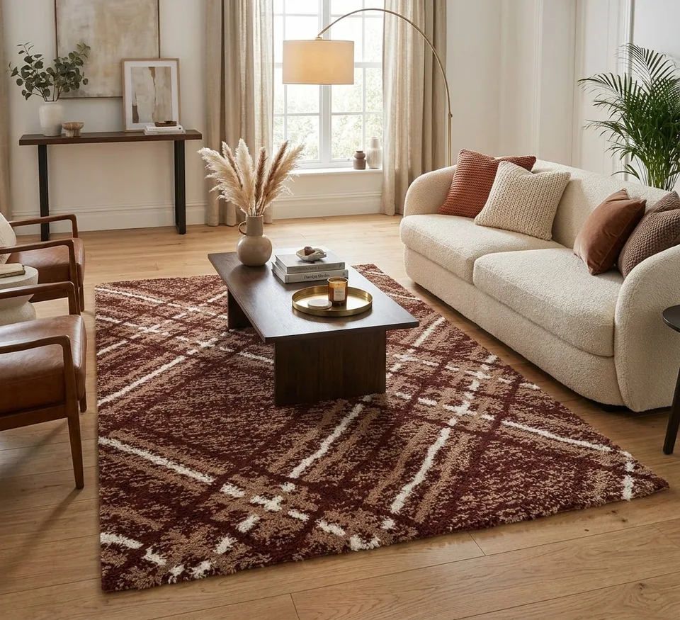 Blaze Rug - 120 × 170 cm - Ivory Orange 01
