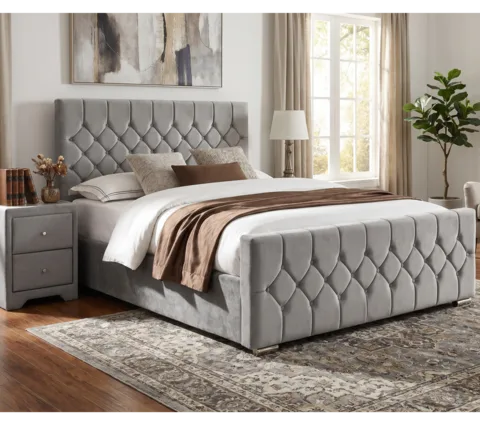 Galway Bed - 4ft, Silver