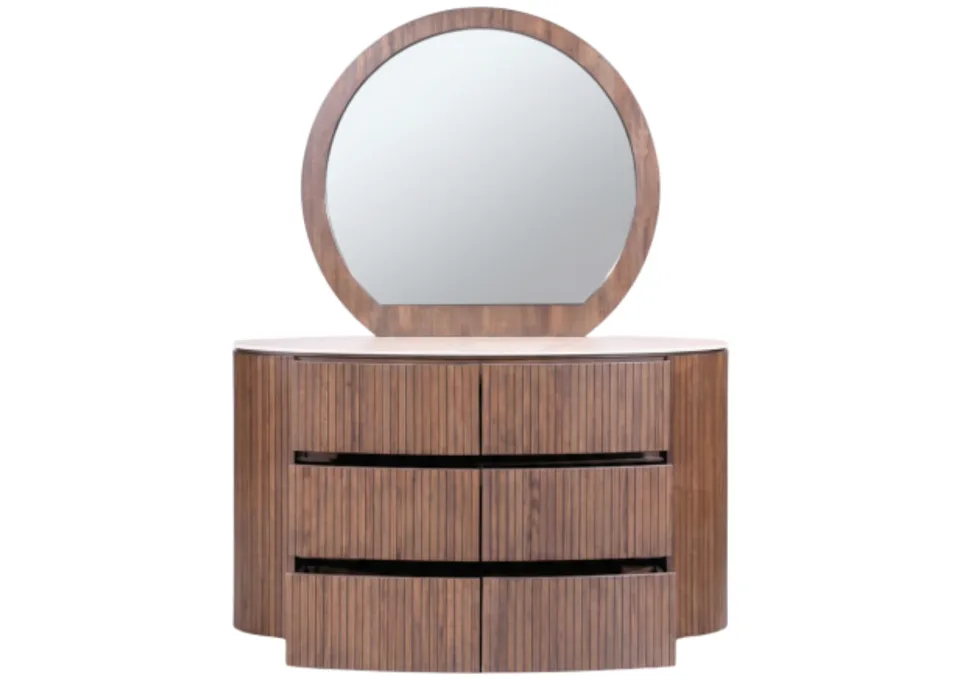Cleo Dresser, Mirror & Stool