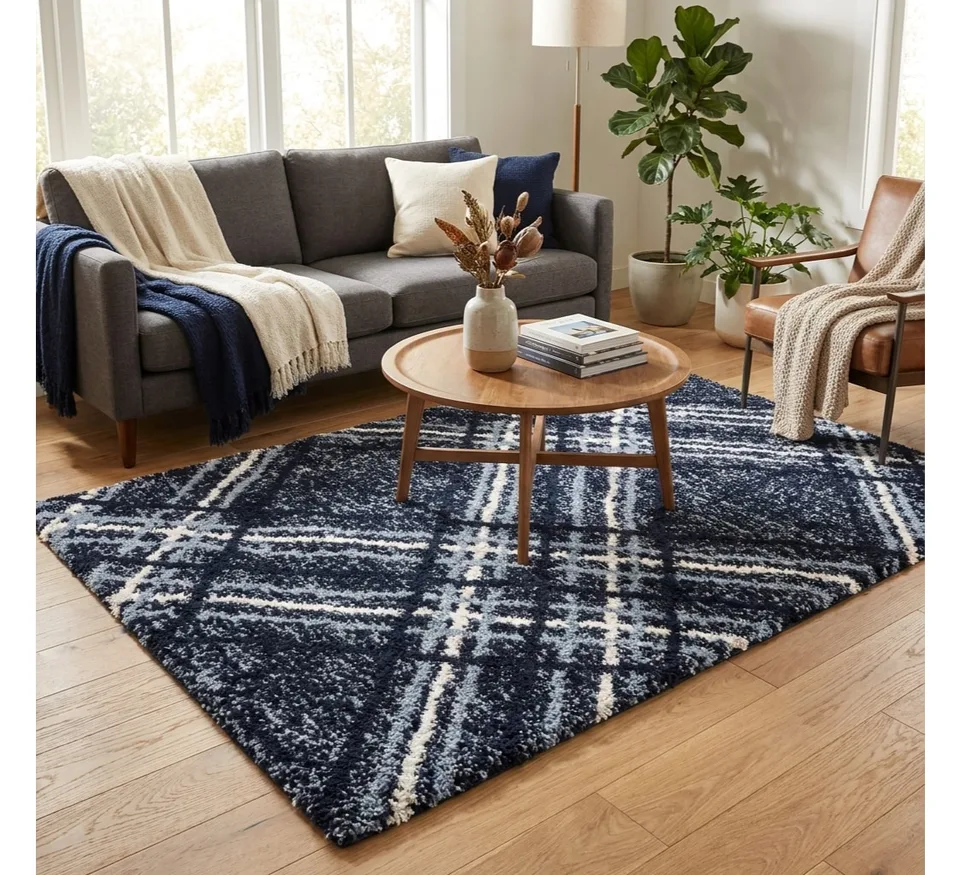 Blaze Rug - 120 × 170 cm - Navy Blue 02