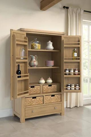 Delaney Full Length Larder - Oak