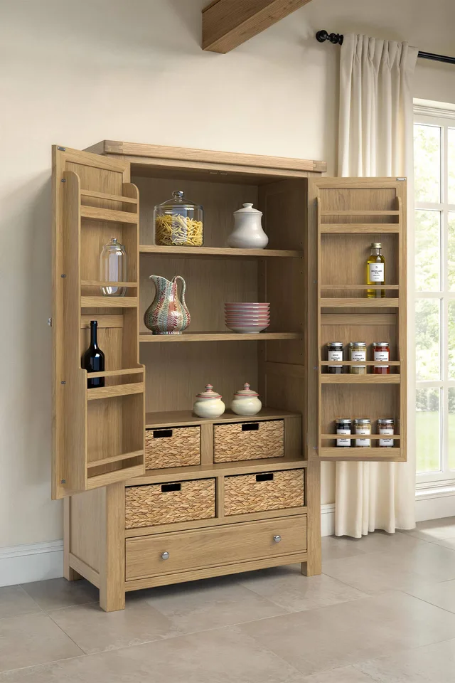 Delaney Full Length Larder - Oak