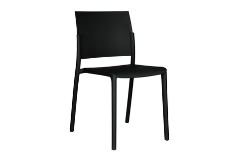 Kael Stacking Chair - Black