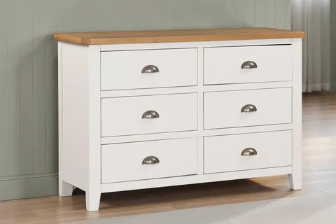 Mellor Dressing Chest 6 Drawer - Cashmere