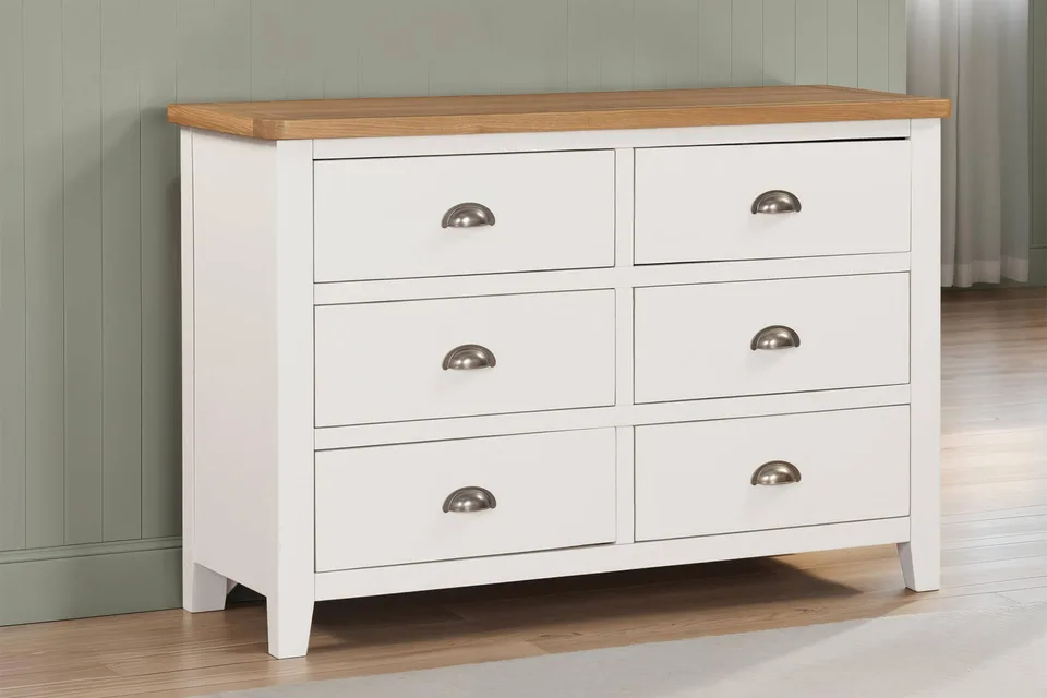 Mellor Dressing Chest 6 Drawer - Cashmere