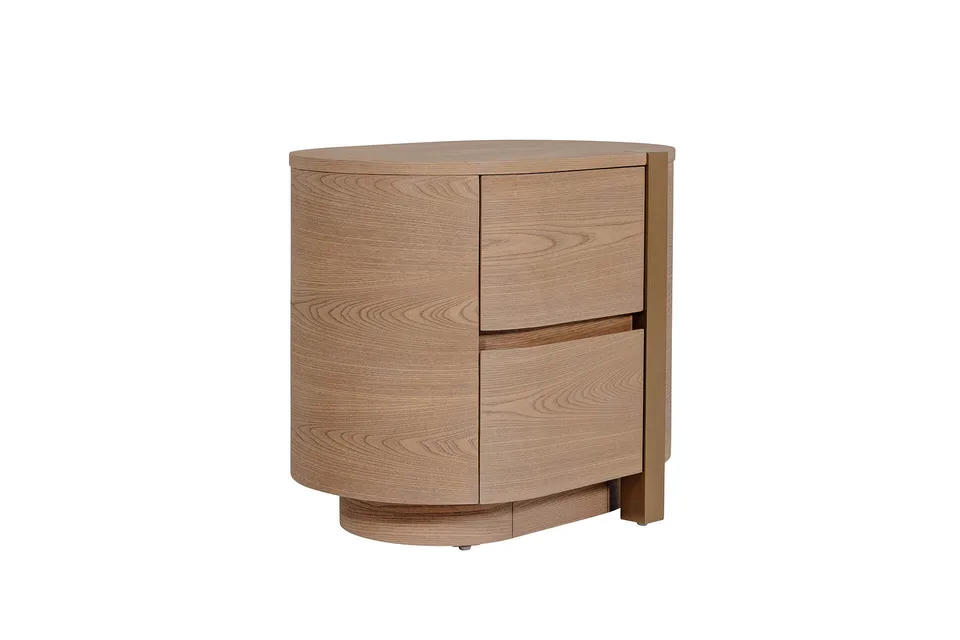 Portia Bedside Table - Natural- / RHF