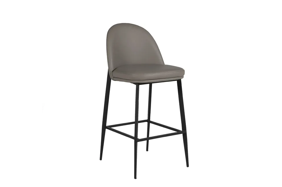 Valent Bar Stool Leather - Grey