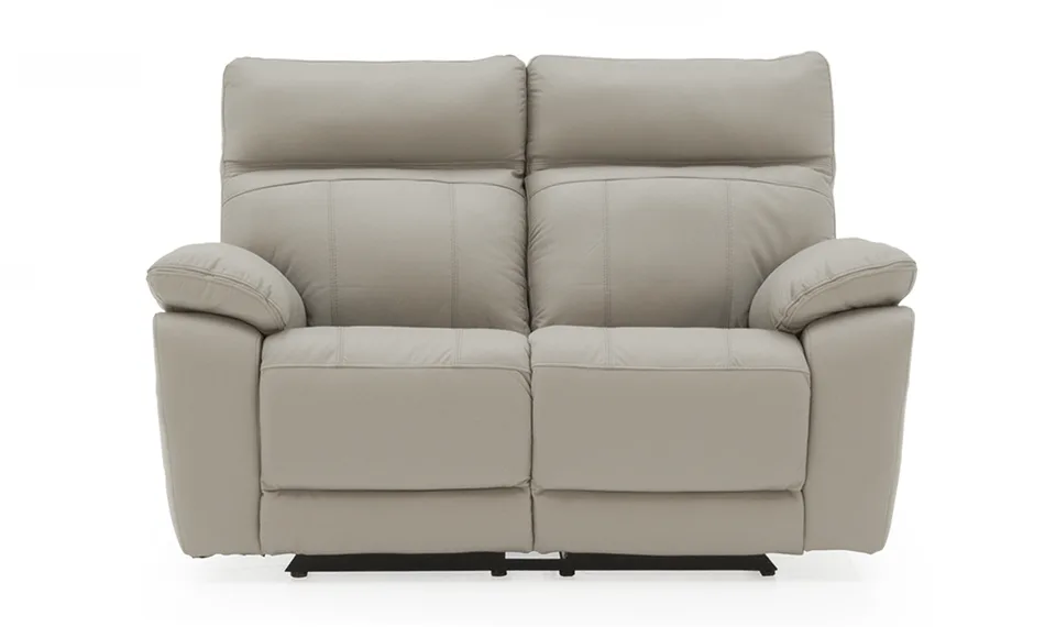 Positano 2 Seater Manual Recliner - Light Grey