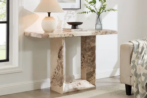 Artemis Console Table - Mottled Mocha