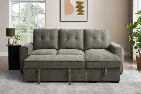 Toby Corner Group Sofa Bed - Grey