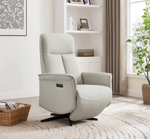 Riya Electric Reclining Accent Chair - Stone