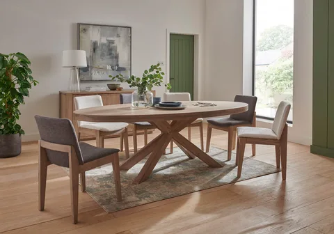 Falun Dining Table Oval - 1900 / Smoked