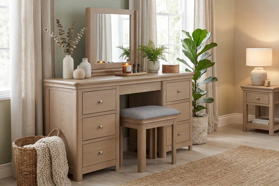 Dursey Dressing Stool - Natural