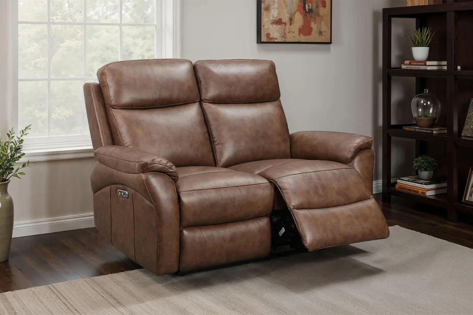 Nardo 2 Seater Electric Recliner - Brown