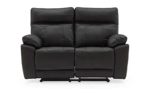 Positano 2 Seater Manual Recliner - Black