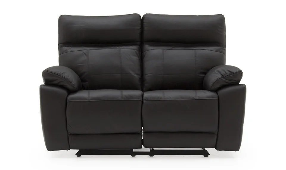 Positano 2 Seater Manual Recliner - Black