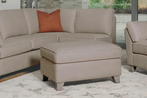 Cantrell Ottoman - Biscuit