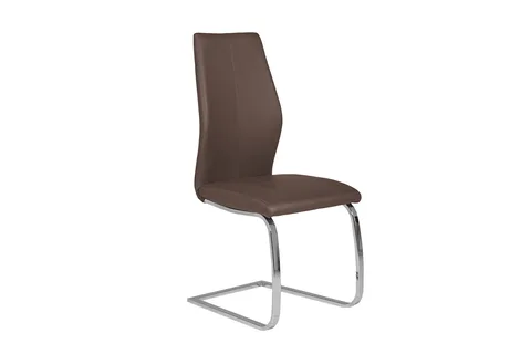 Irma Dining Chair - Brushed Steel Brown