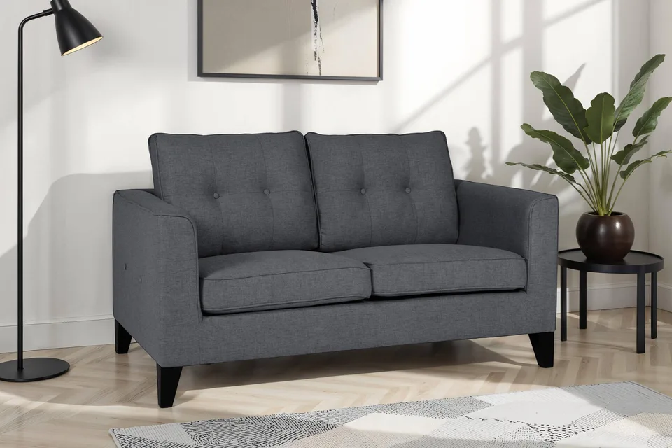 Astrid 2 Seater Fixed C5 - Charcoal New
