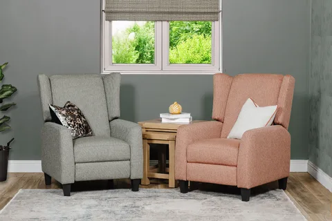 Archie Pushback Chair - Rust