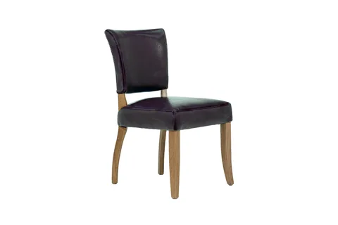 Duke Dining Chair Leather - Ink Blue