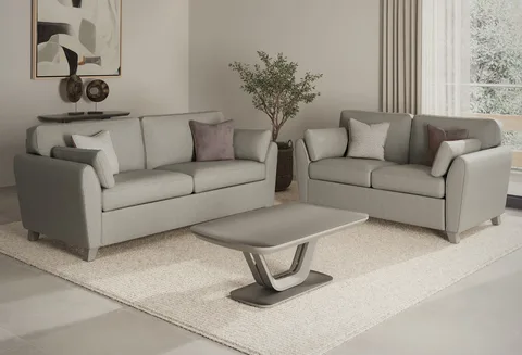 Cantrell 1 Seater Fixed - Light Grey