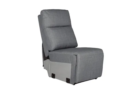 Russo Armless Sectional - Charcoal