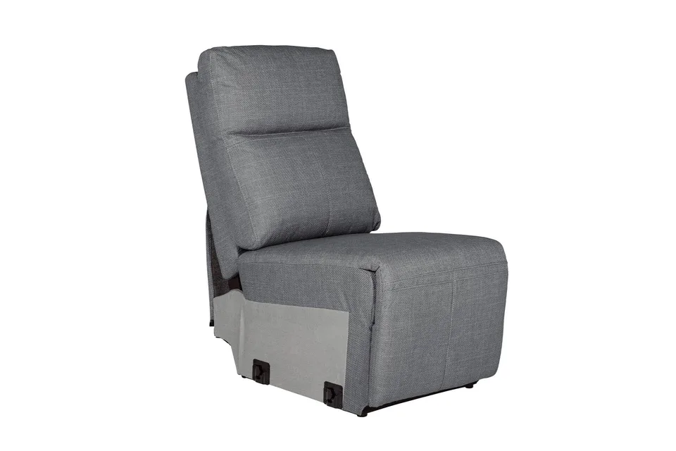 Russo Armless Sectional - Charcoal