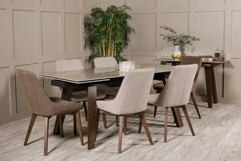 Axton Extending Dining Table Rectangle - 1800/2600 / Latte