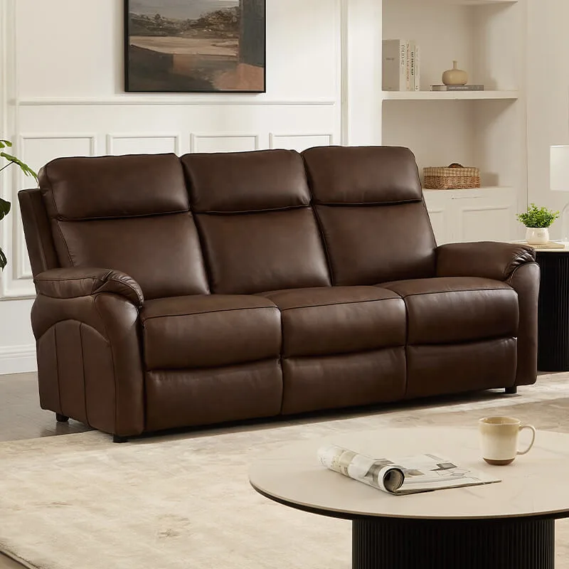 Nardo 3 Seater Fixed - Brown