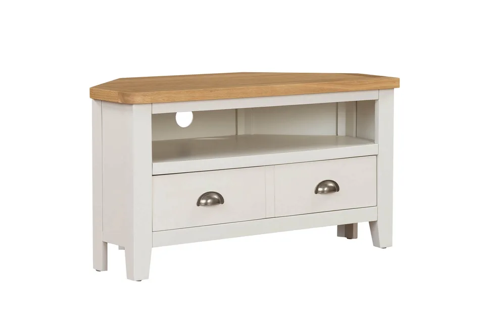 Mellor TV Unit Corner - 900 / Cashmere