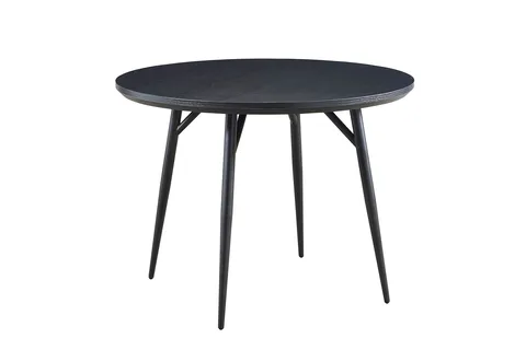 Yara Dining Table Round - 1000 / Black
